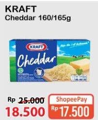 Promo Harga KRAFT Cheese Cheddar 160 gr - Alfamart