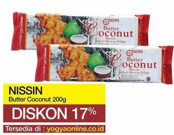 Promo Harga NISSIN Biscuits Butter Coconut 200 gr - Yogya