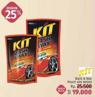 Promo Harga KIT Wash & Wax 400 ml - LotteMart