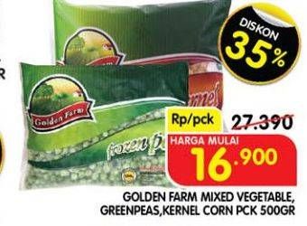 Promo Harga Golden Farm Mixed Vegetable/Greenpeas/Corn Kernel  - Superindo