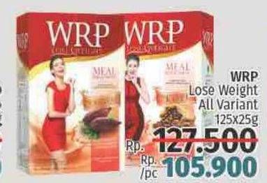 Promo Harga WRP Lose Weight Meal Replacement All Variants 25 gr - LotteMart
