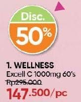 Promo Harga Wellness Excell C 1000mg 60 pcs - Guardian