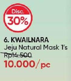 Promo Harga Kwailnara Jeju Natural Mask 1 sheet - Guardian