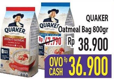 Promo Harga QUAKER Oatmeal 800 gr - Hypermart