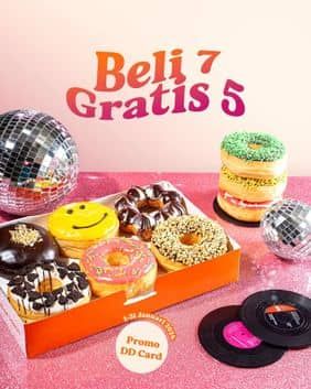 Promo Harga Beli 7 Gratis 5  - Dunkin Donuts