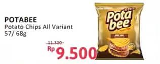 Potabee Snack Potato Chips 57 gr Diskon 15%, Harga Promo Rp9.500, Harga Normal Rp11.300
