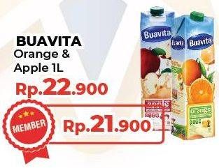 Promo Harga BUAVITA Fresh Juice Orange, Apple 1000 ml - Yogya
