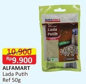 Promo Harga ALFAMART Lada Putih Bubuk 50 gr - Alfamart