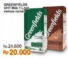 Promo Harga GREENFIELDS UHT All Variants 1000 ml - Indomaret