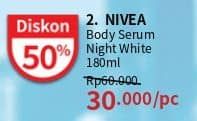 Promo Harga Nivea Body Serum Extra White Night Nourish 180 ml - Guardian