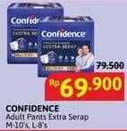 Promo Harga Confidence Adult Pants Slim & Fit Extra Absorb L8, M10 8 pcs - Alfamidi