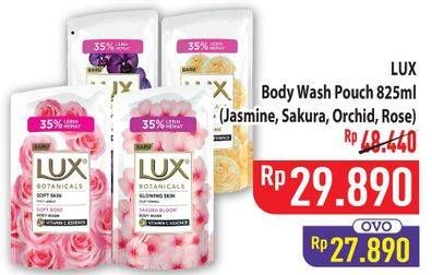 Promo Harga LUX Botanicals Body Wash Soft Rose 825 ml - Hypermart