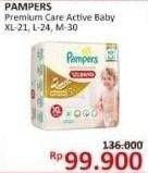 Promo Harga Pampers Premium Care Active Baby Pants M30, L24, XL21  - Alfamidi