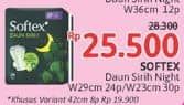 Promo Harga Softex Daun Sirih 29cm, Wing 23cm 24 pcs - Alfamidi