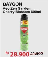 Promo Harga BAYGON Insektisida Spray Zen Garden, Cherry Blossom 600 ml - Alfamart