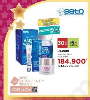 Promo Harga SATO Hakubi Skin Care Selected Item  - Watsons