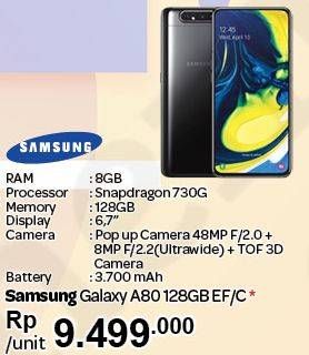 Promo Harga SAMSUNG Galaxy A80 128 GB EF/C  - Carrefour