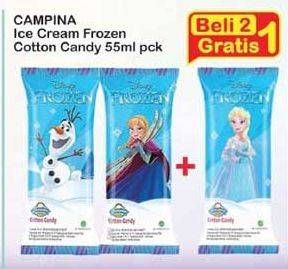 Promo Harga CAMPINA Frozen Cotton Candy per 2 pcs 55 ml - Indomaret