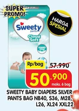 Promo Harga Sweety Silver Comfort/Pants  - Superindo