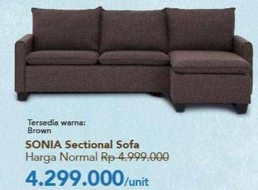 Promo Harga SONIA Sectional Sofa  - Carrefour