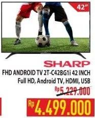 Promo Harga SHARP 2T-C42BG1i | Full HD Android TV 42"  - Hypermart