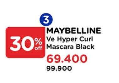 Promo Harga Maybelline Hypercurl Volum Express 9 ml - Watsons