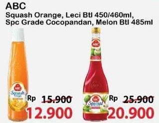 Promo Harga ABC Syrup Special Grade Coco Pandan, Melon 485 ml - Alfamart