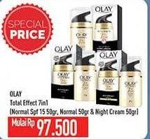 Promo Harga Olay Total Effect 7 in 1 day Cream/Night Cream  - Hypermart