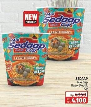 Promo Harga Sedaap Mie Cup Rawit Bingit Baso Bleduk 77 gr - Lotte Grosir