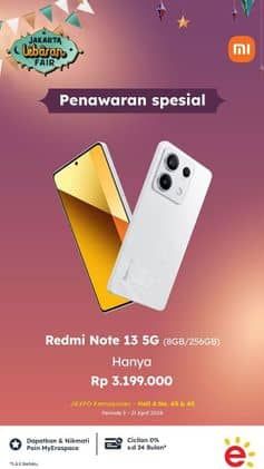Promo Harga Xiaomi Redmi Note 13 5G  - Erafone