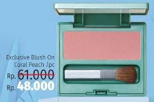 Promo Harga WARDAH Exclusive Blush On 02 Coral Peach  - LotteMart