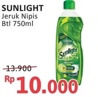 Promo Harga Sunlight Pencuci Piring Jeruk Nipis 100 750 ml - Alfamidi