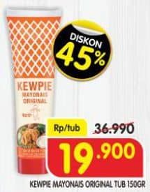Promo Harga Kewpie Mayonnaise Original 150 gr - Superindo