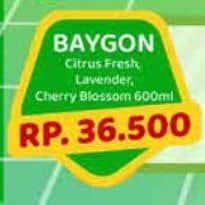 Promo Harga Baygon Insektisida Spray Citrus Fresh, Silky Lavender, Cherry Blossom 600 ml - Yogya