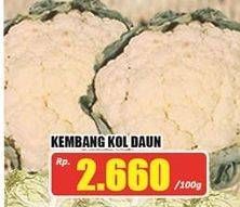 Promo Harga Kembang Kol Daun per 100 gr - Hari Hari