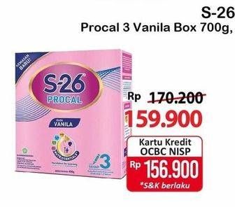 Promo Harga S26 Procal Susu Pertumbuhan Vanilla 700 gr - Alfamart