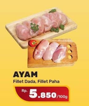 Promo Harga Ayam Fillet Dada, Paha per 100 gr - Yogya