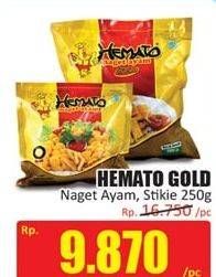 Promo Harga HEMATO GOLD Nugget Stikie, Ayam 250 gr - Hari Hari