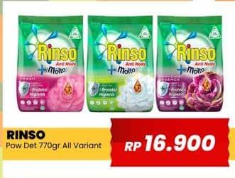 Promo Harga Rinso Anti Noda Deterjen Bubuk All Variants 770 gr - Yogya