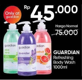 Promo Harga GUARDIAN Refreshing Body Wash 1000 ml - Guardian