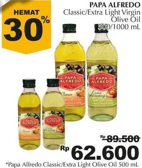Promo Harga PAPA ALFREDO Olive Oil 500 ml - Giant