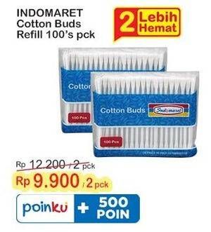 Promo Harga Indomaret Cotton Buds 100 pcs - Indomaret