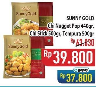 Promo Harga Sunny Gold Chicken Nugget Pop/Stick/Tempura  - Hypermart