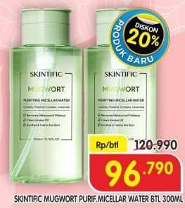 Promo Harga Skintific Purifying Micellar Water Mugwort  300 ml - Superindo