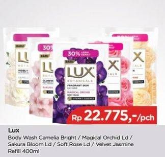Promo Harga LUX Botanicals Body Wash Camellia White, Magical Orchid, Sakura Bloom, Soft Rose, Velvet Jasmine 400 ml - TIP TOP