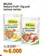 Promo Harga MILNA Nature Puffs Organic All Variants 15 gr - Indomaret