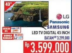 Promo Harga LG/PANASONIC/SAMSUNG LED TV Digital 43"  - Hypermart