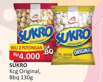 Promo Harga DUA KELINCI Kacang Sukro Original, BBQ 130 gr - Alfamart