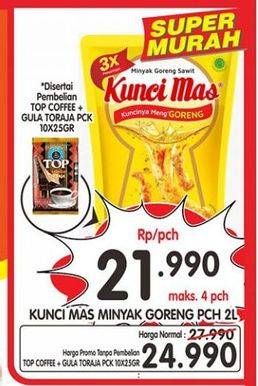 Promo Harga KUNCI MAS Minyak Goreng 2000 ml - Superindo