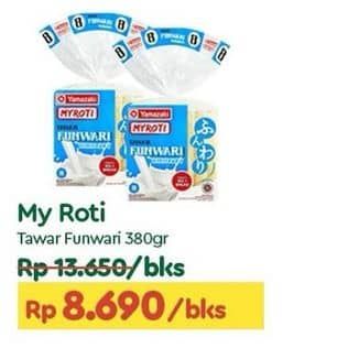 Promo Harga My Roti Roti Tawar Regular 380 gr - TIP TOP